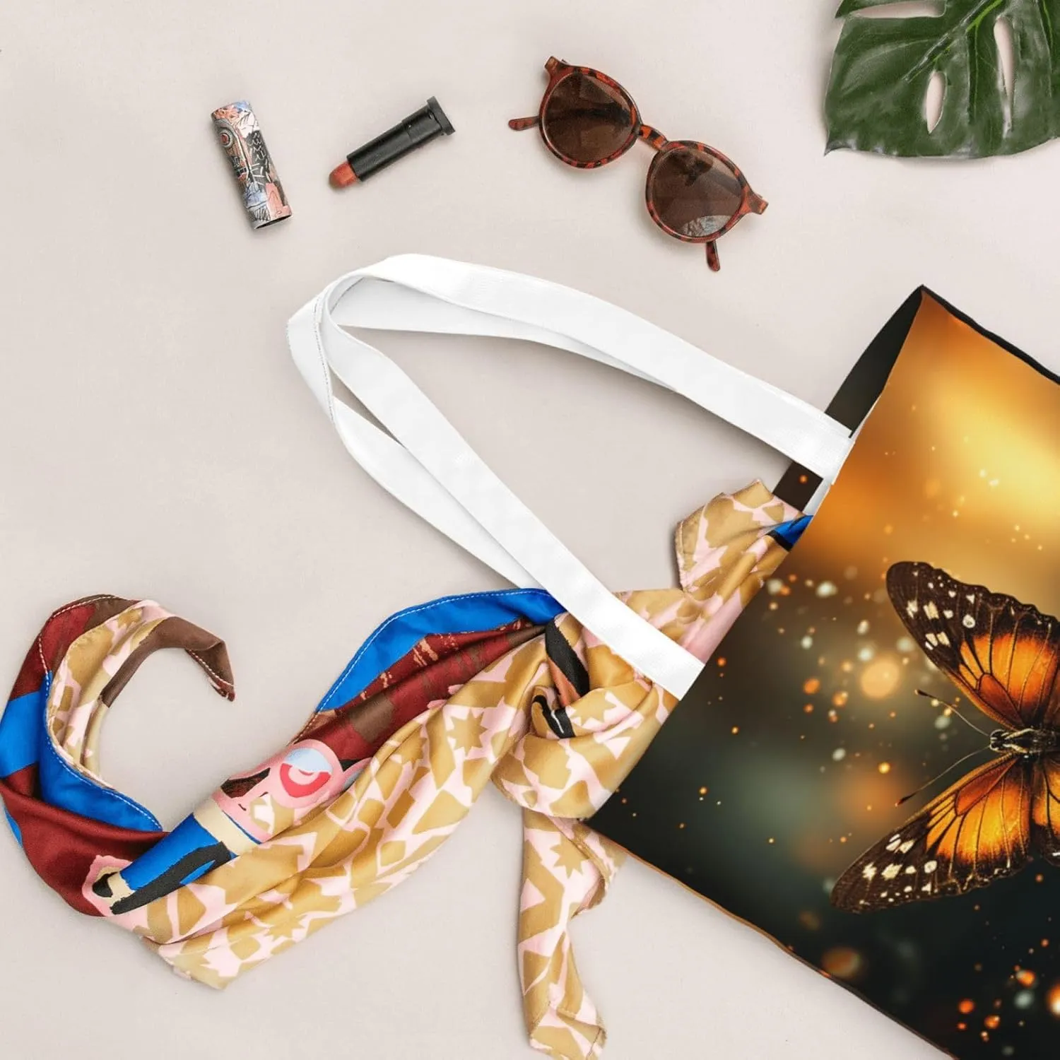 Canvas Tote Bag For Women Reusable Shopping Bag Casual Arch In Mallorca Spain Shoulder Bag Handbag For Travel