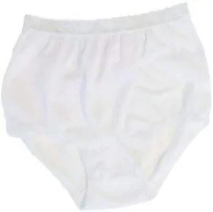 Carole Women's Nylon Lace Trim Panties Full Cut Briefs - Pack of 3