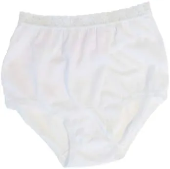 Carole Women's Nylon Lace Trim Panties Full Cut Briefs - Pack of 3