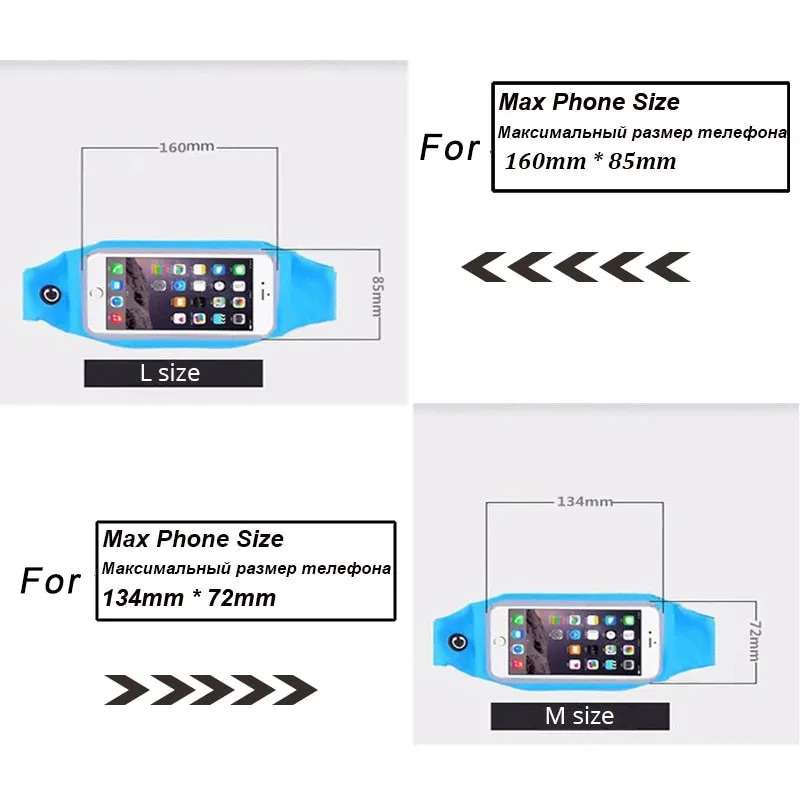 Case For Meizu m3 note U10 m3s Sports Belt Running Waist Bags Waterproof Fanny Pack Workout Cover Gym Case For Maze m3 note u10