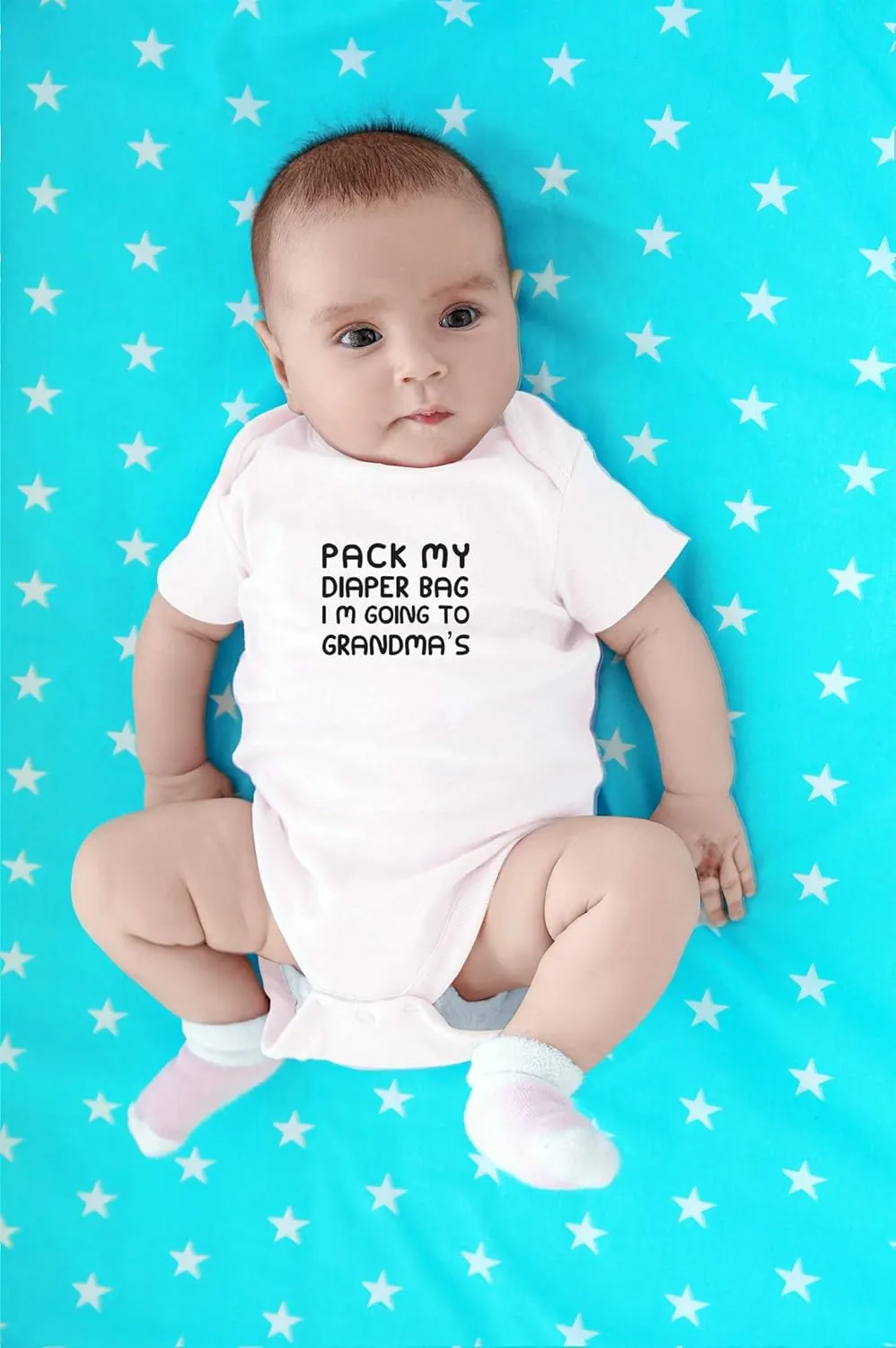 CBTwear Pack My Diaper Bag, I'm Going To Grandma's House Baby Bodysuit - Cute Newborn Unisex Clothing