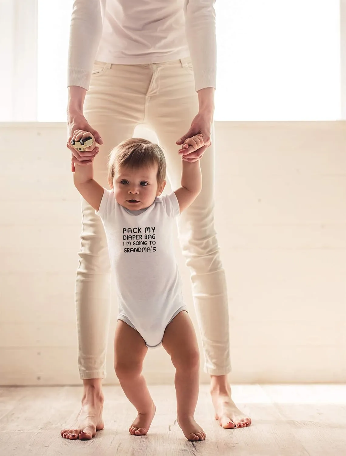 CBTwear Pack My Diaper Bag, I'm Going To Grandma's House Baby Bodysuit - Cute Newborn Unisex Clothing