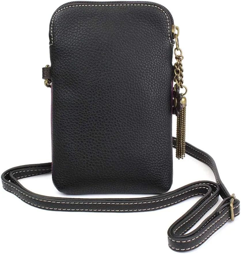 CHALA Dazzled Cell Phone Crossbody Purse-Women PU Leather Multicolor Handbag with Adjustable Strap