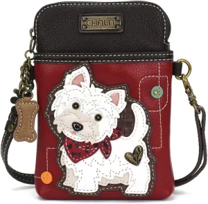Chala Handbags Westie Cellphone Crossbody Handbag