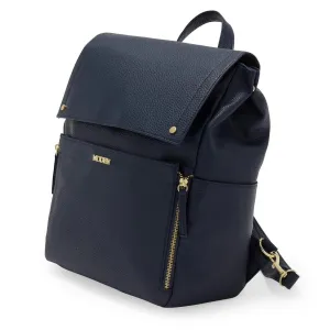Charli Diaper Bag in Navy, Convertible Backpack with Adjustable Straps
