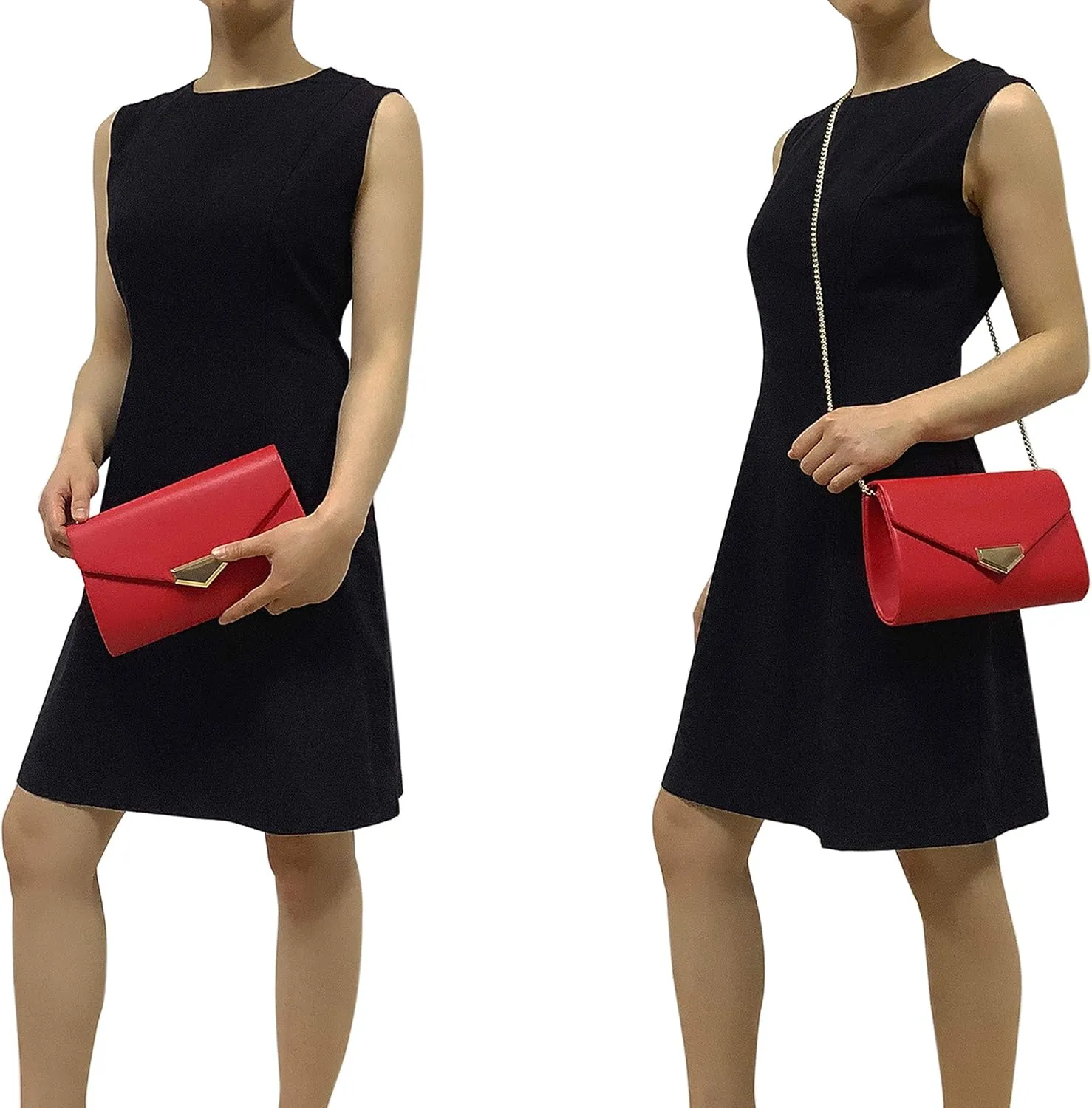 CHARMING TAILOR PU Clutch Purse for Women Evening Bag Chic Clutch Handbag for Special-occasion