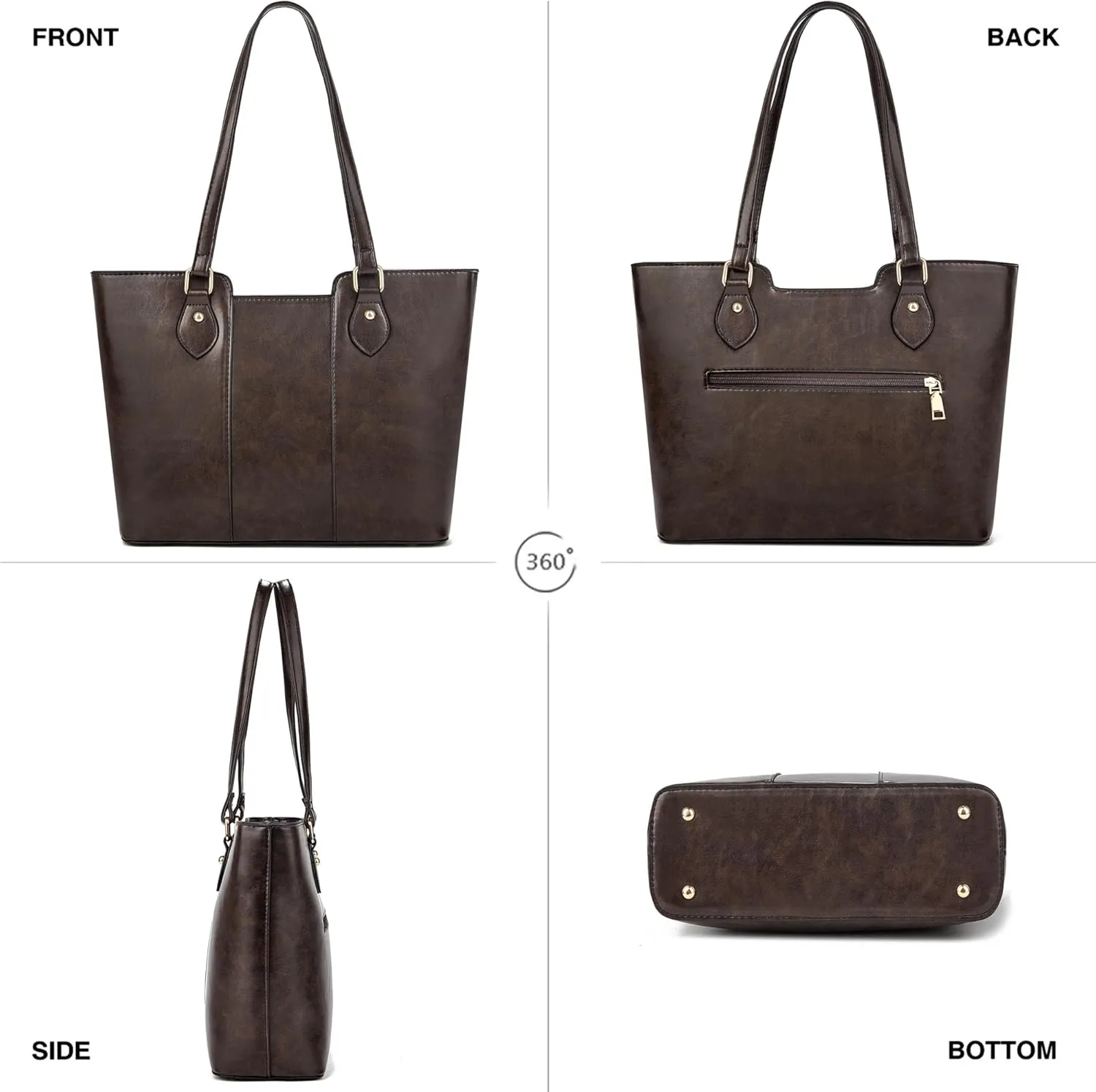 CHICAROUSAL Tote Bag for Women Large Handbags and Purses for Women PU Leather Womens Shoulder Bags