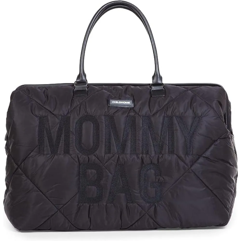 Childhome Original Mommy Diaper Bag - Large Tote, Hospital & Travel Bag - Black