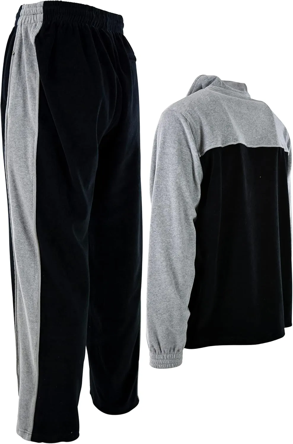 ChoiceApparel Mens Velour Tracksuit with Zippered Pockets