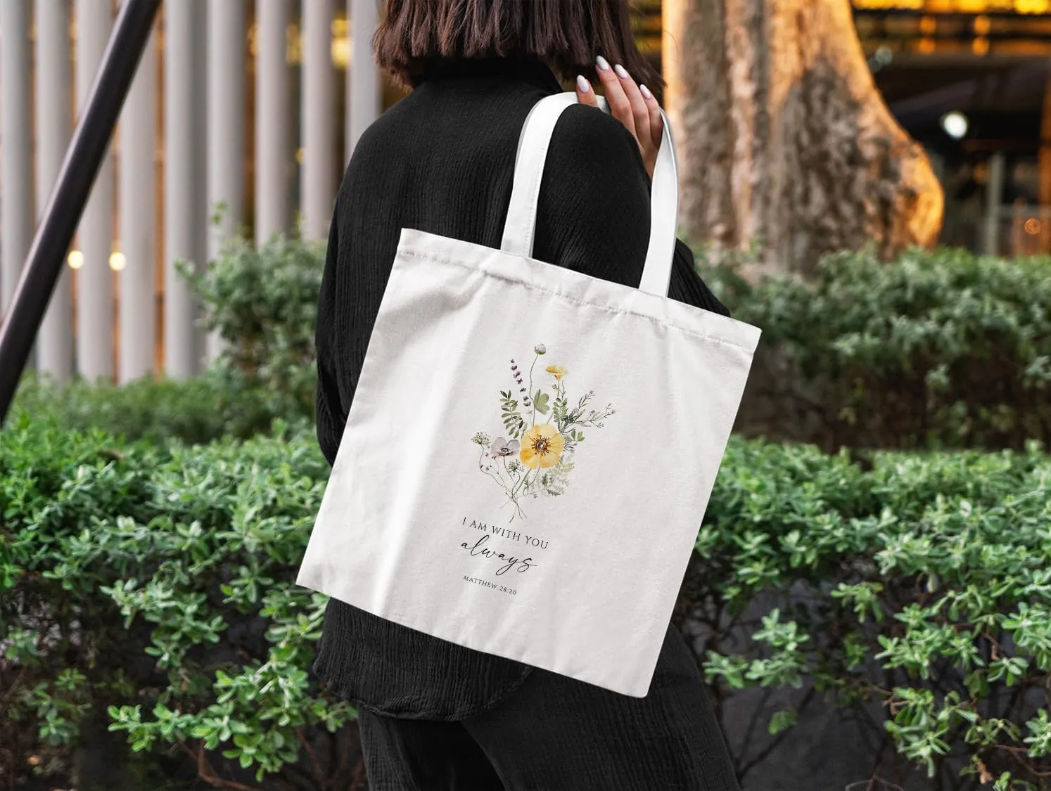 Christian Tote Bag, Christian tote Bag for Women, Bible tote bag, Bible Tote Bags for Women, Foral Tote Bag