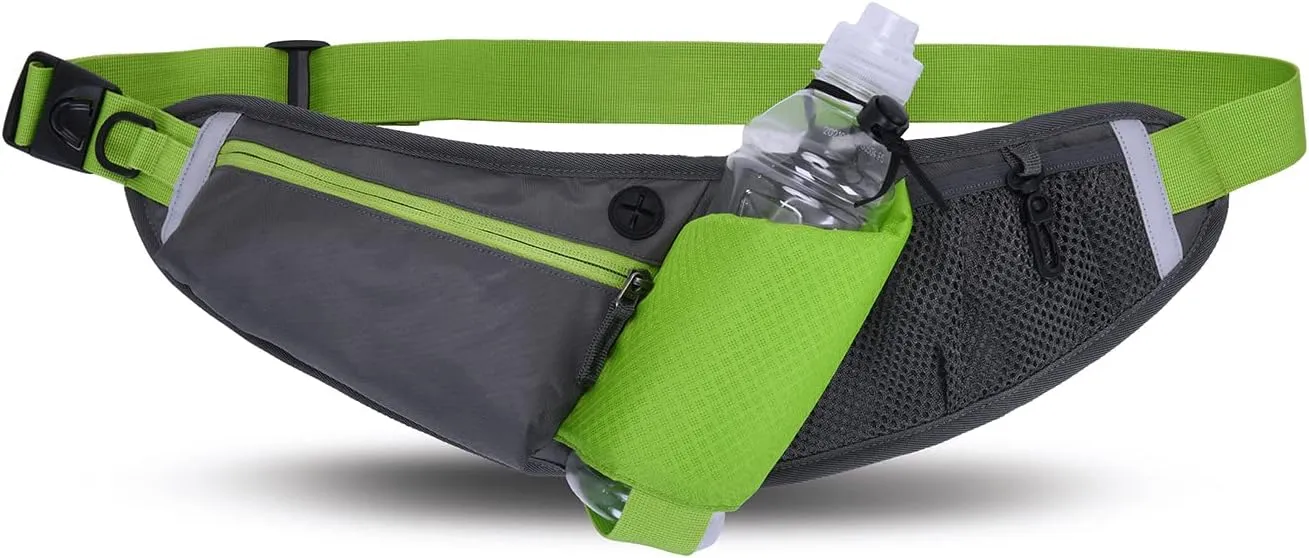 Clakllie Hiking Waist Pack Hydration Belts for Women Men Hands-free Daily Waist Bags Ultra Slim Running Belt Fanny Pack