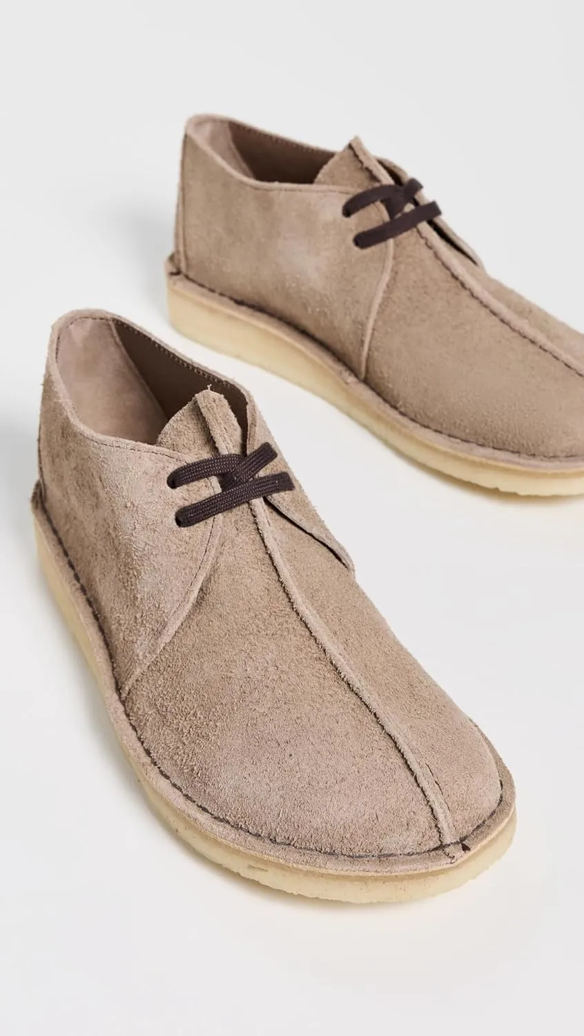 Clarks Men's Desert Trek Wolf Suede Shoes