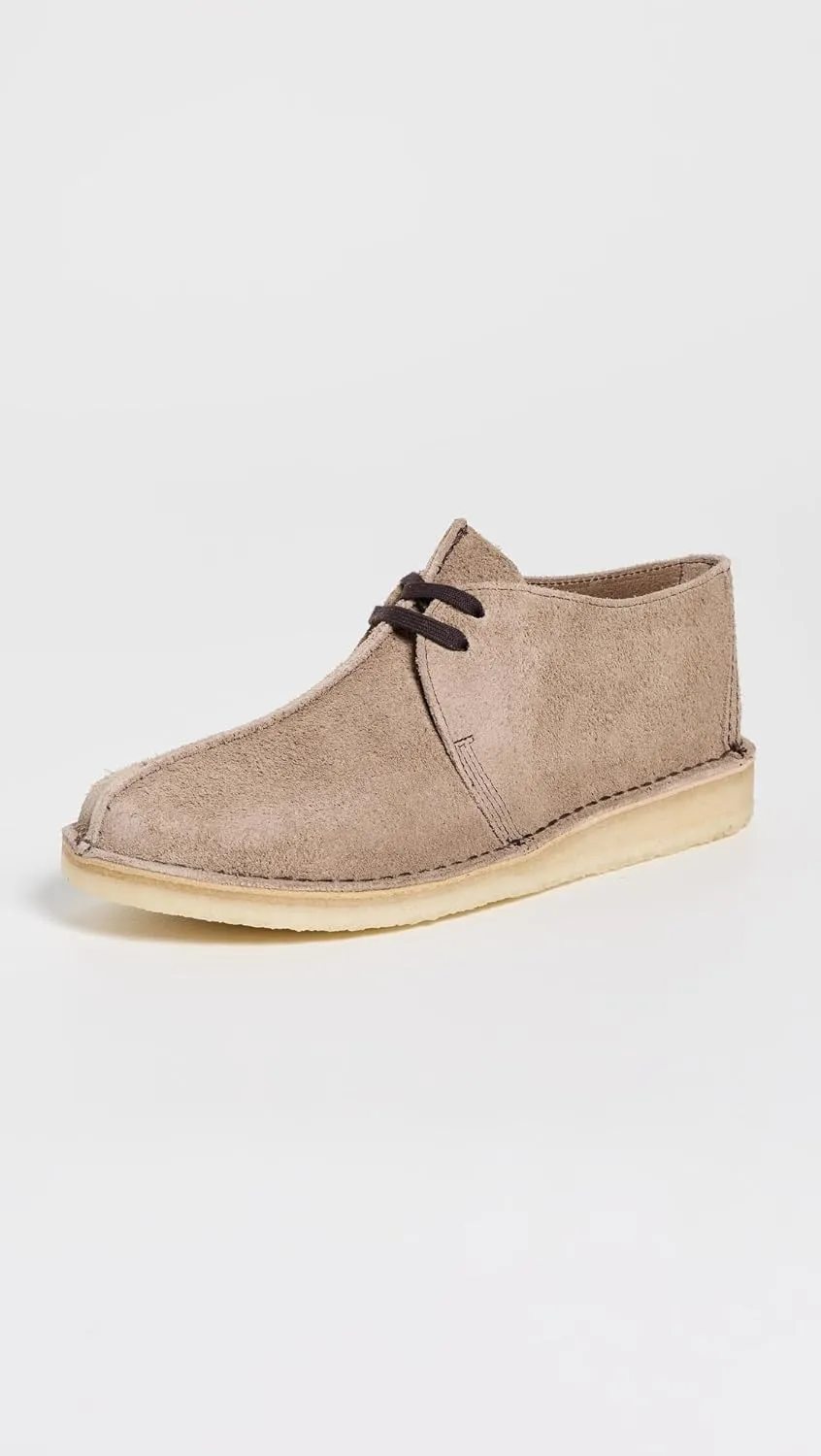 Clarks Men's Desert Trek Wolf Suede Shoes
