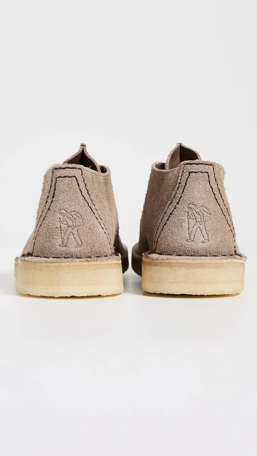 Clarks Men's Desert Trek Wolf Suede Shoes