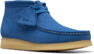 Clarks Mens Wallabee Boot Blue Suede | 26181134