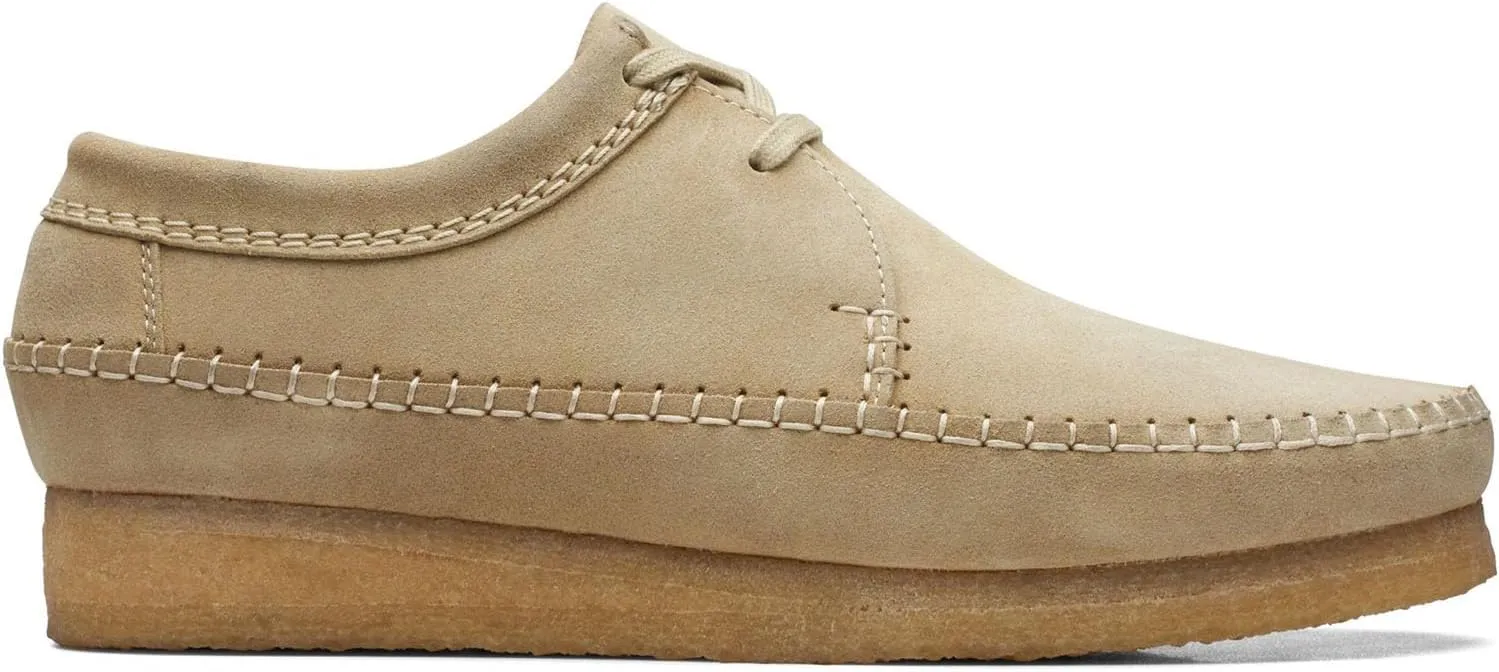 Clarks Men's Weaver Shoes Maple Suede