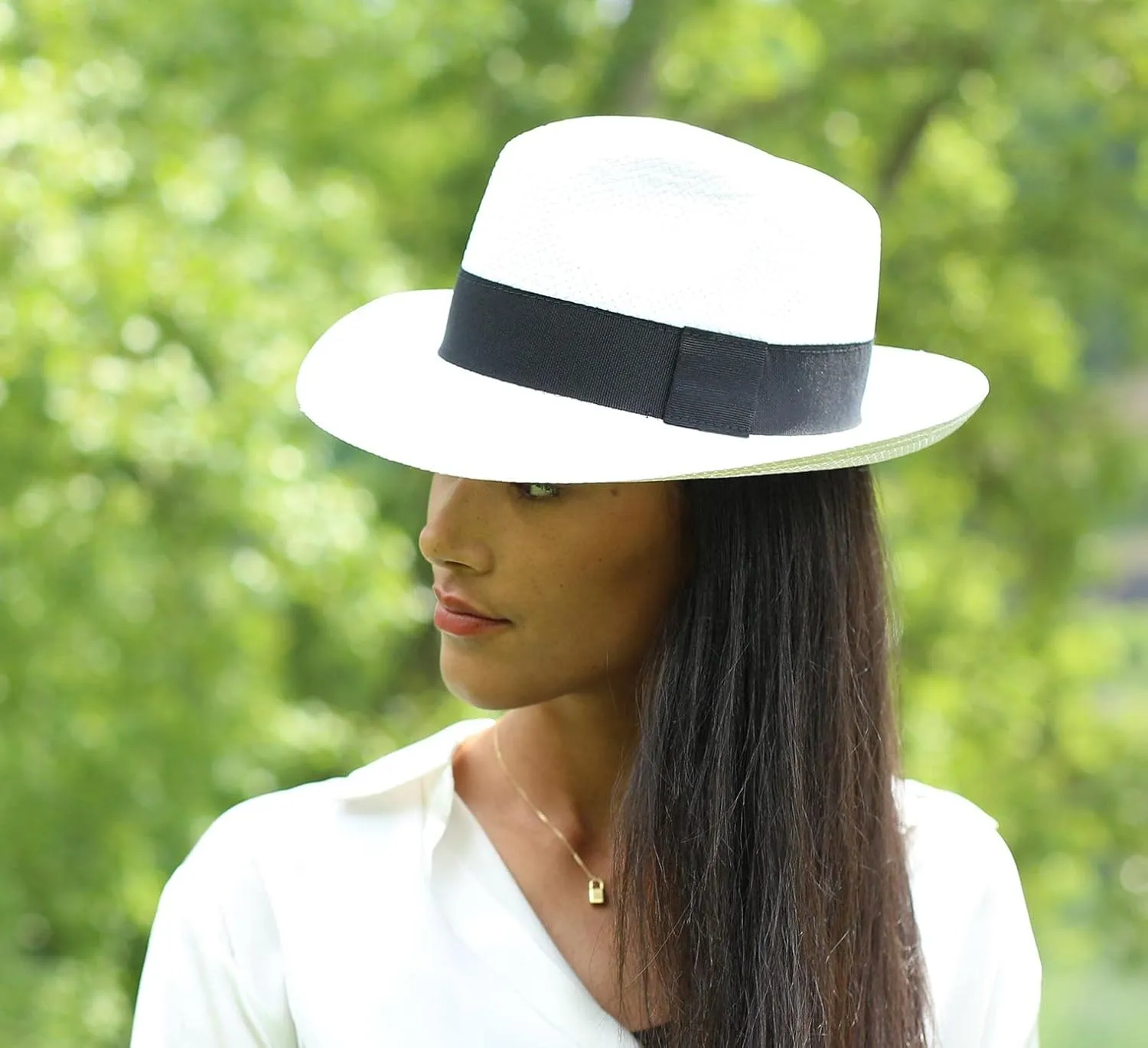 Classic Wide Straw Panama Hat