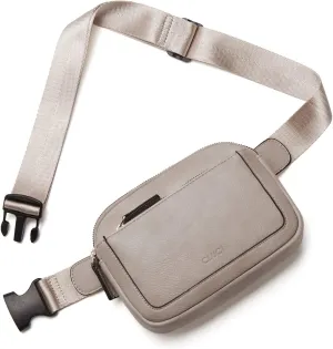 CLUCI Belt Bag for Women, Mini Everywhere Crossbody Waist Bag Adjustable Strap, Vegan Leather Women's Fanny Pack
