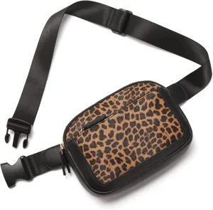 CLUCI Belt Bag for Women, Mini Everywhere Crossbody Waist Bag Adjustable Strap, Vegan Leather Women's Fanny Pack