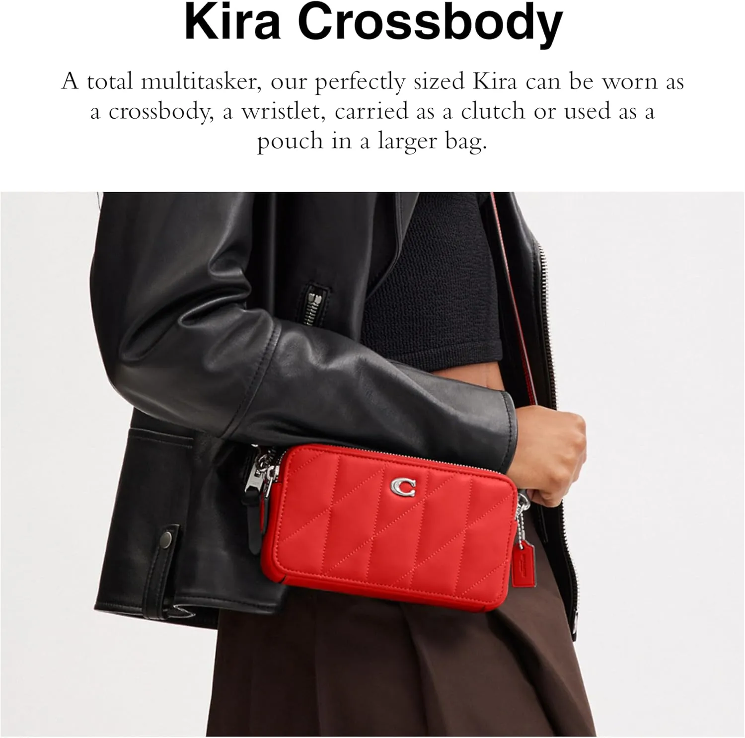 Coach Women's Quilted Pillow Leather Kira Crossbody Bag