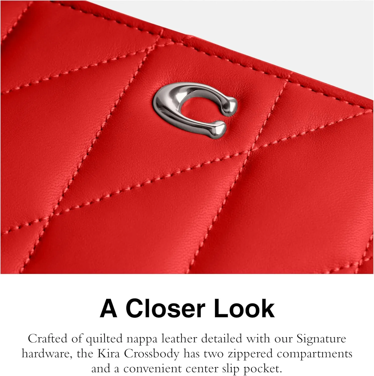 Coach Women's Quilted Pillow Leather Kira Crossbody Bag