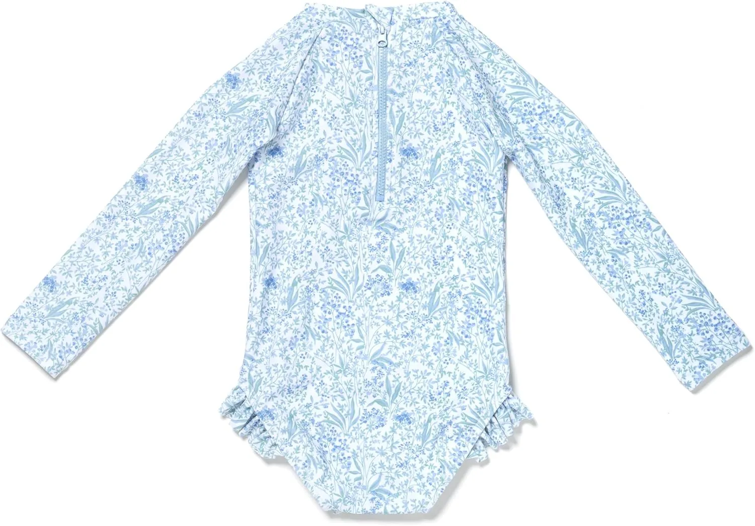 Coast & Crest Baby and Toddler Girl Long Sleeve Rash Guard One Piece Swimsuit