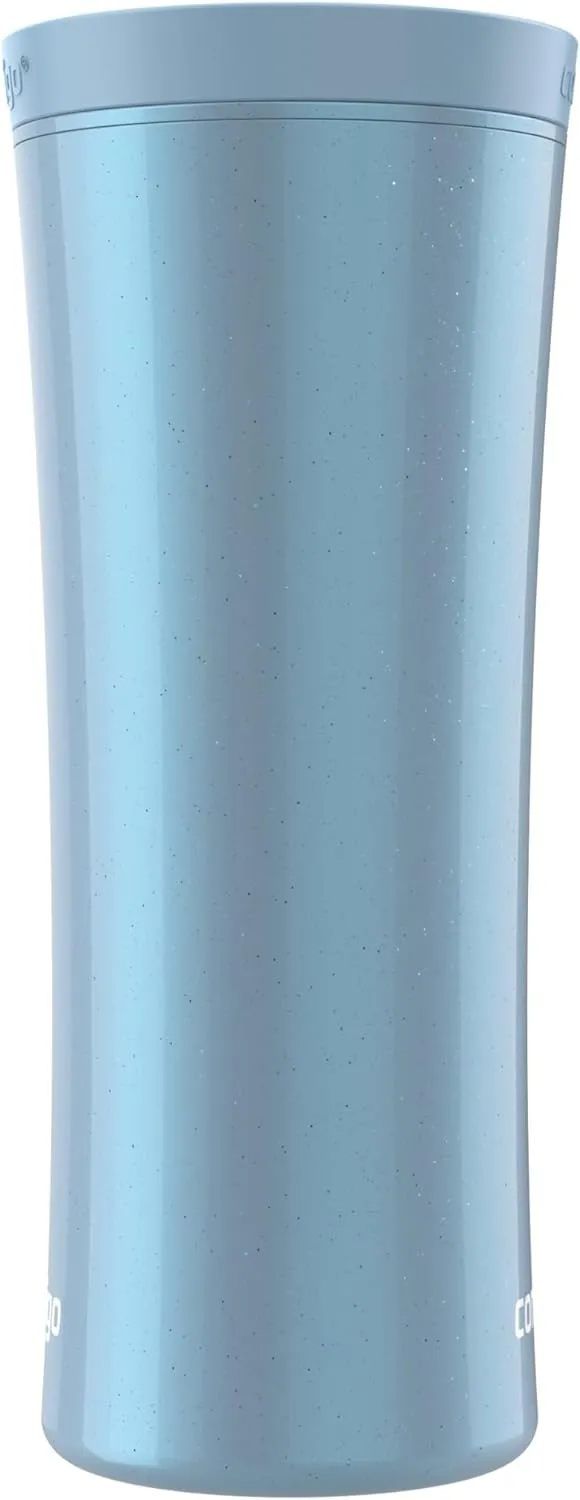 Contigo AUTOCLOSE Shake & Go 20oz Tumbler, Shaker Bottle for Protein Mixes, Blender Bottle, Glacier