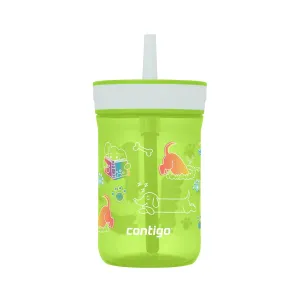 Contigo Leighton Straw Tumbler, 14 oz, Cool Lime (Dogs)