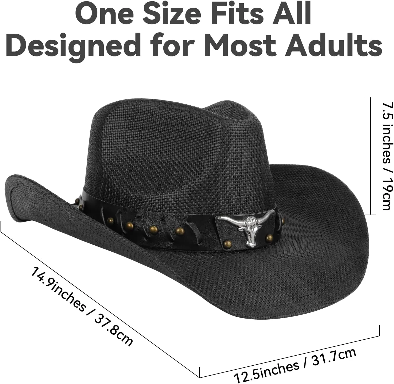 Cowboy Hat,Cowgirl Hat,Western Cowboy Hats for Women/Mens/Straw Wide with Shapeable Brim Cowboy Hat for Womens