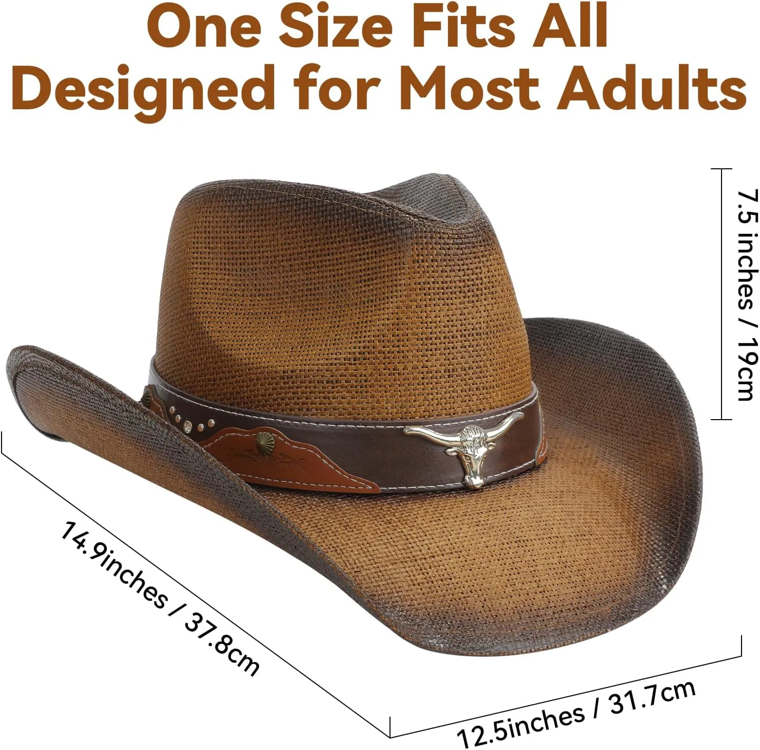 Cowboy Hat,Cowgirl Hat,Western Cowboy Hats for Women/Mens/Straw Wide with Shapeable Brim Cowboy Hat for Womens