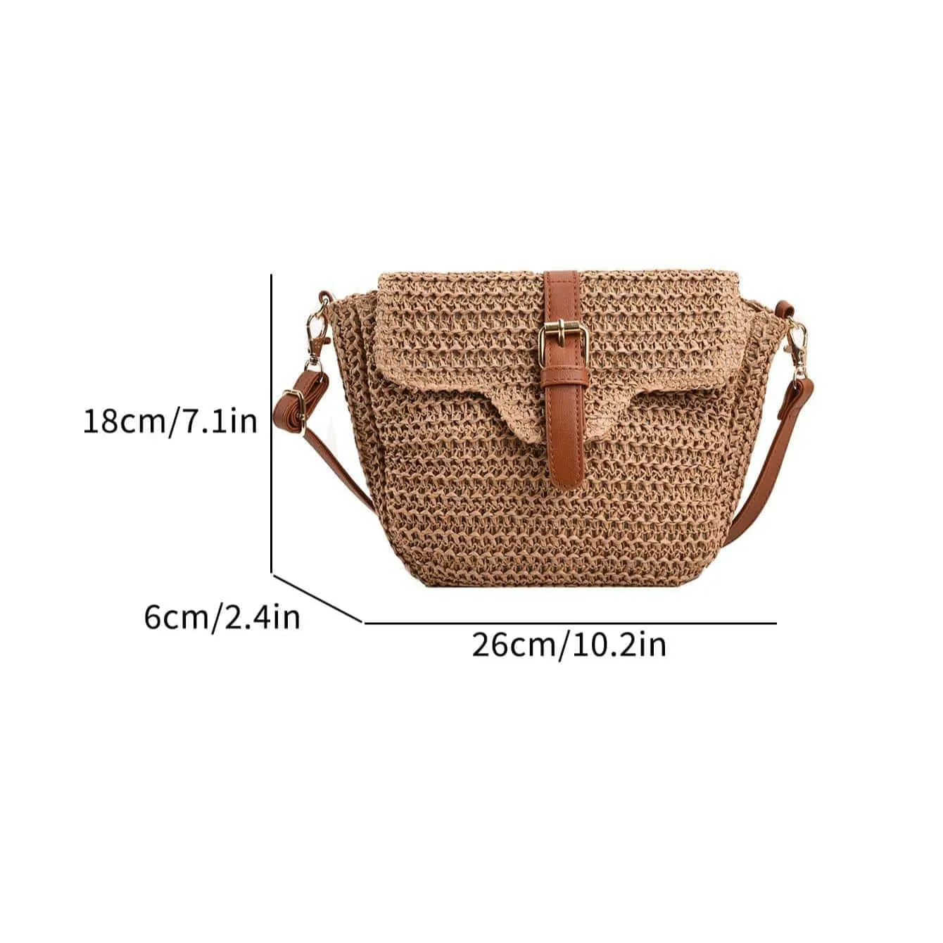 Cross Body Bag Straw