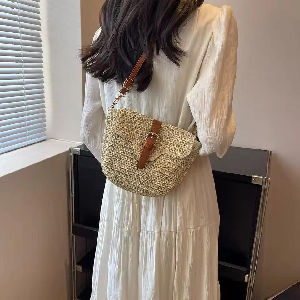 Cross Body Bag Straw