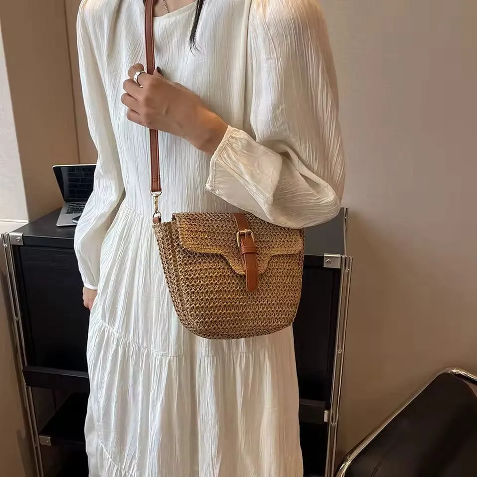 Cross Body Bag Straw