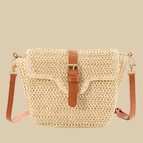 Cross Body Bag Straw