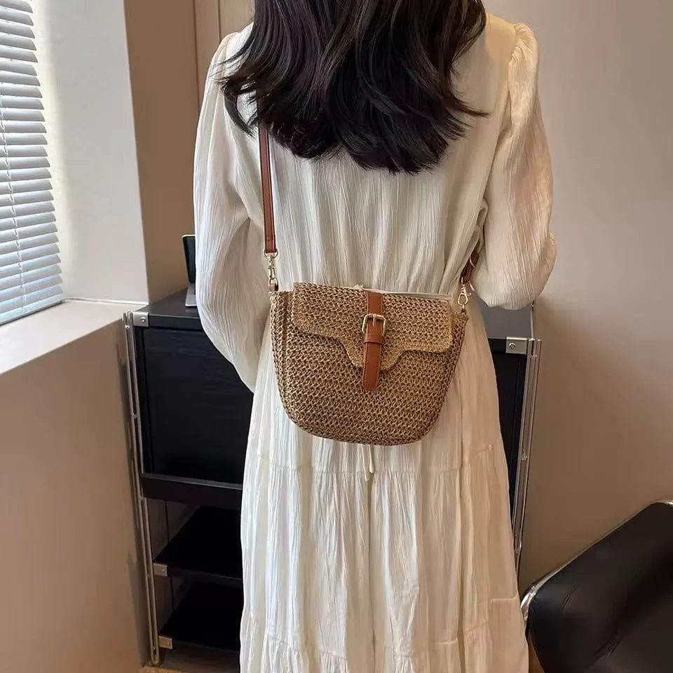 Cross Body Bag Straw
