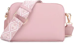 Crossbody Bag for Women Shoulder Bag for Women with Web Strap Camera Bag Handbag for Travel, Work