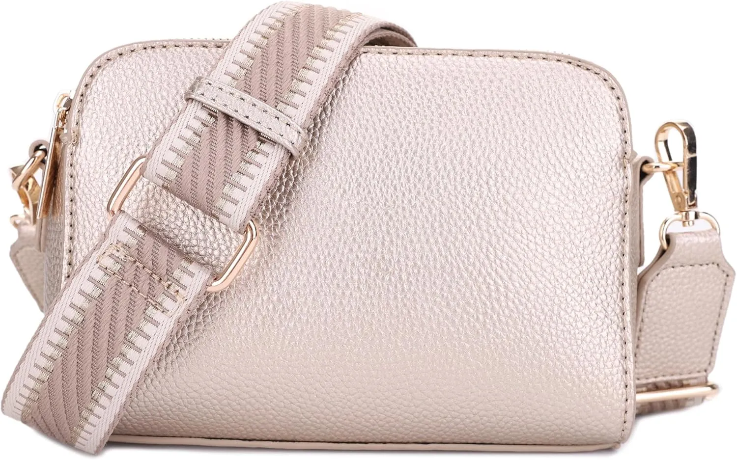 Crossbody Bag for Women Shoulder Bag for Women with Web Strap Camera Bag Handbag for Travel, Work