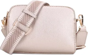 Crossbody Bag for Women Shoulder Bag for Women with Web Strap Camera Bag Handbag for Travel, Work