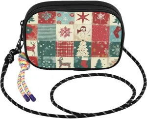 Crossbody Bag Snowflake Deer Chirstmas for Women Cell Phone Purses Women's Small Shoulder Handbags Wallet Purse with Strap