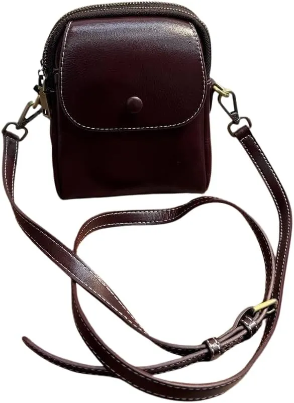 CrossBody Bag “Urban Leather” – Style, Comfort, and Reliability! (Coffee)