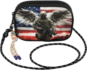 Crossbody Bag Wing Soldier America for Women Cell Phone Purses Women's Small Shoulder Handbags Wallet Purse with Strap