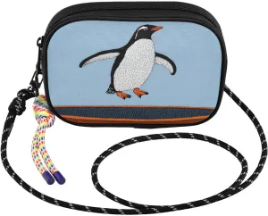 Crossbody Bags for Women Penguin Jump Cute Cell Phone Purses Women's Shoulder Handbag Wallet Purse with Rope Pendant