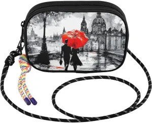 Crossbody Bags for Women Romantic Woman Art Cell Phone Purses Women's Shoulder Handbag Wallet Purse with Rope Pendant