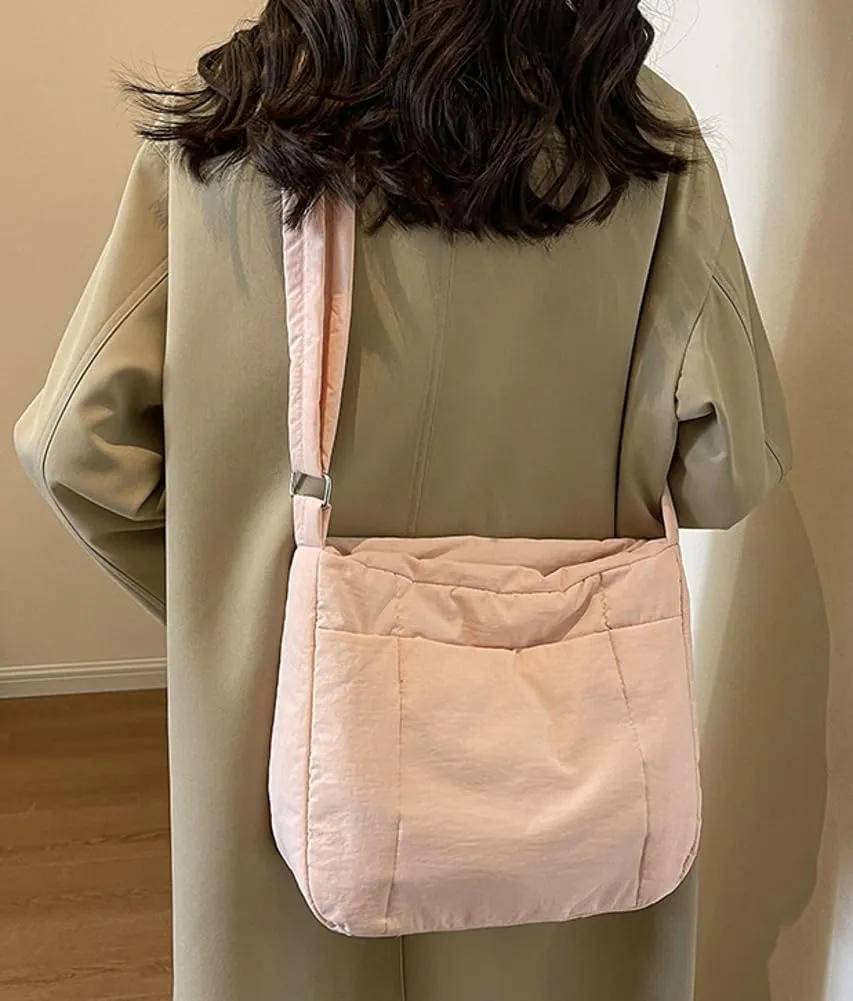 Crossbody Handbag Tote Bag Cotton Bag Gym Tote with Compartments, Yoga Bag for Travel For Unisex