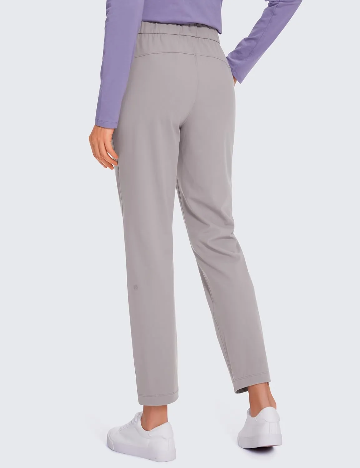 CRZ YOGA Womens 4-Way Stretch 7/8 Ankle Golf Pants Work Sweatpants Dress Yoga Travel Casual Lounge Workout Trousers Pockets