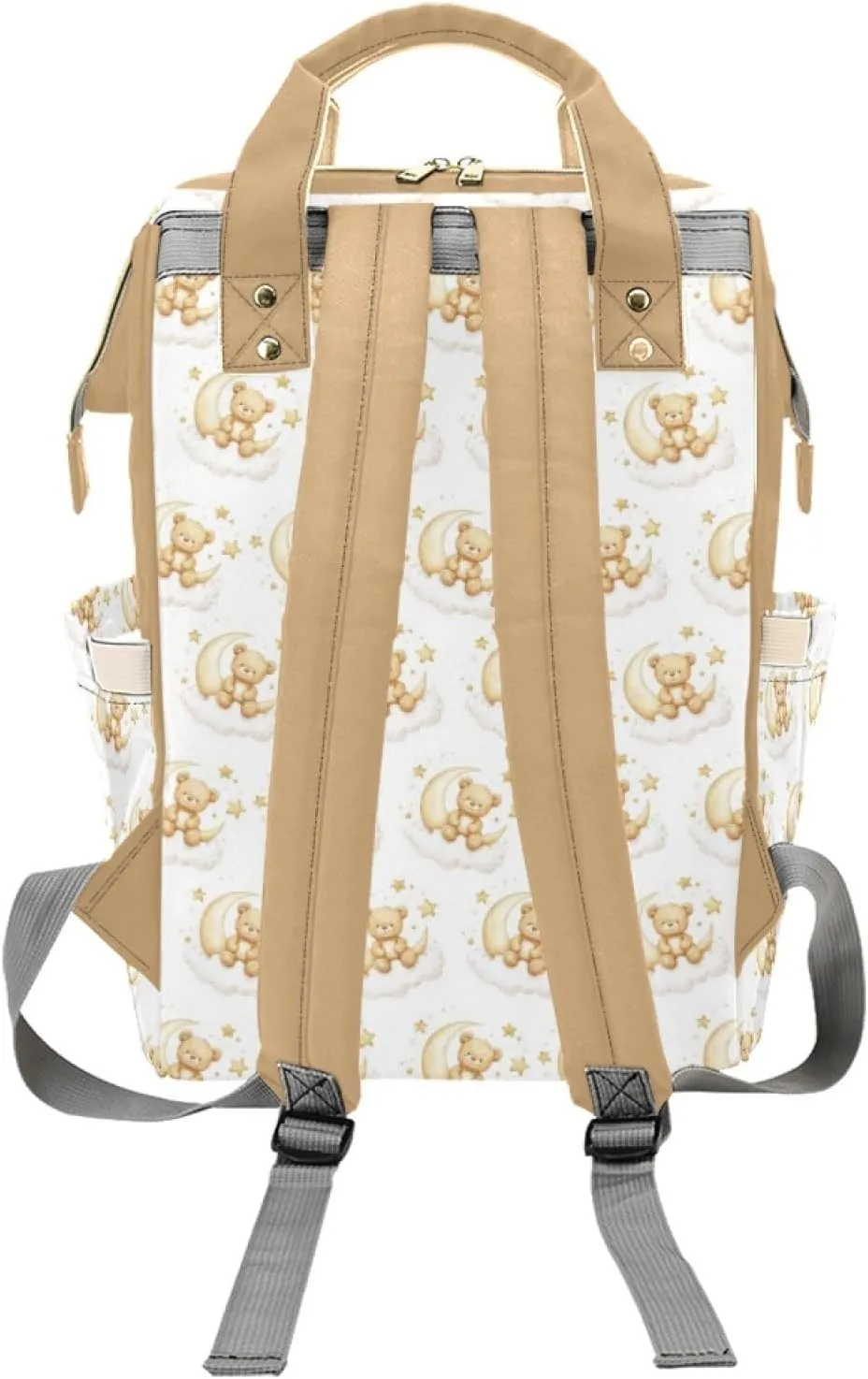 Custom Diaper Bag for Boys Girls, Personalized Name Diaper Backpack for Mom Mommy, Baby Nursing Bags, Customized Cute Bear Nappy Bag with Name, Women Travel Backpack for Mother