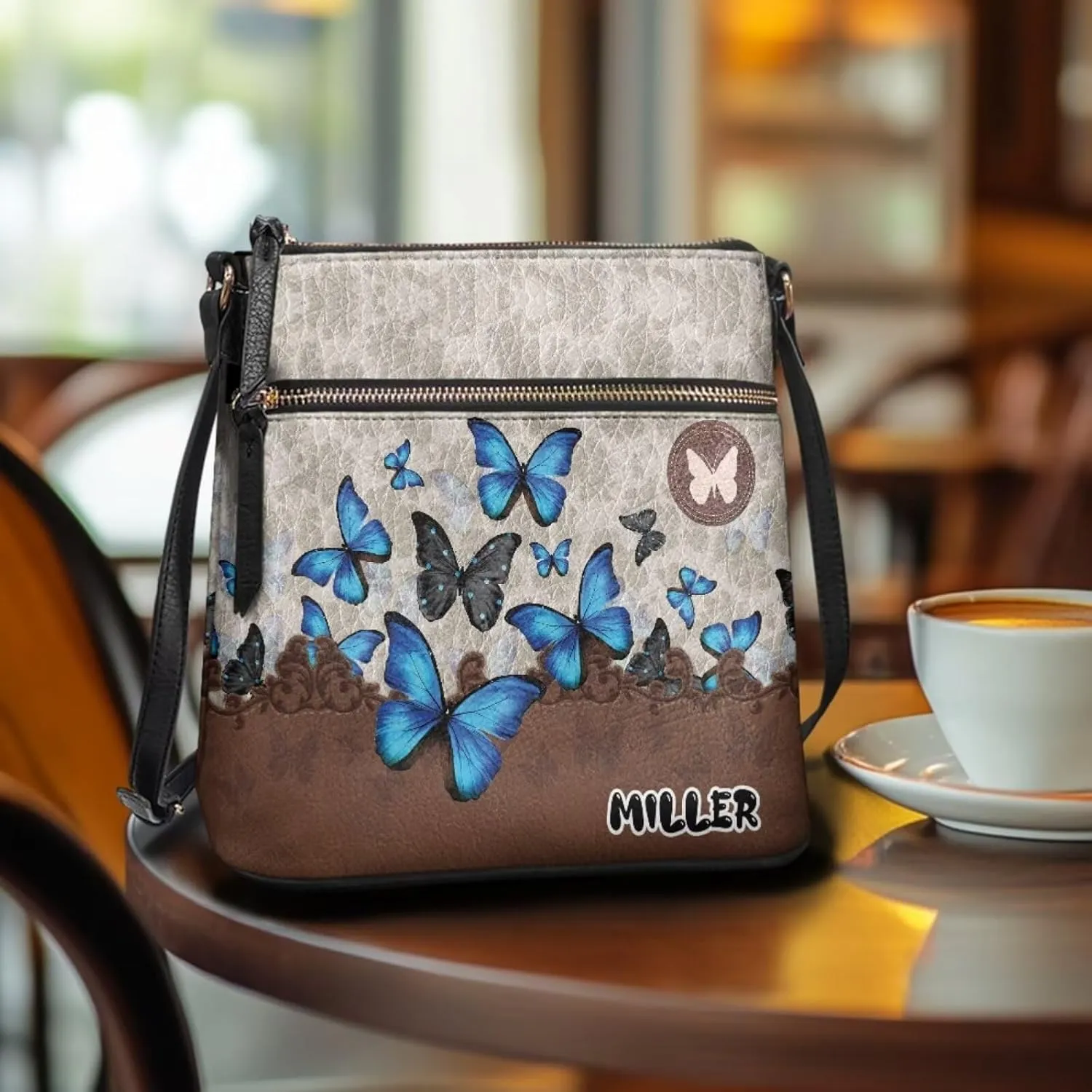 Customized Crossbody Bag for Women Leather Crossbody Purse Handbag Shoulder Bag for Shopping Dating