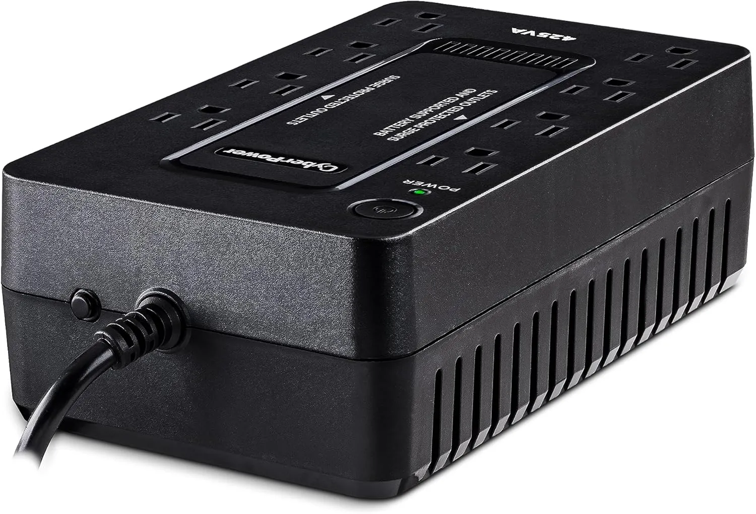CyberPower ST425 Standby UPS System, 425VA/260W, 8 Outlets, Compact, Black