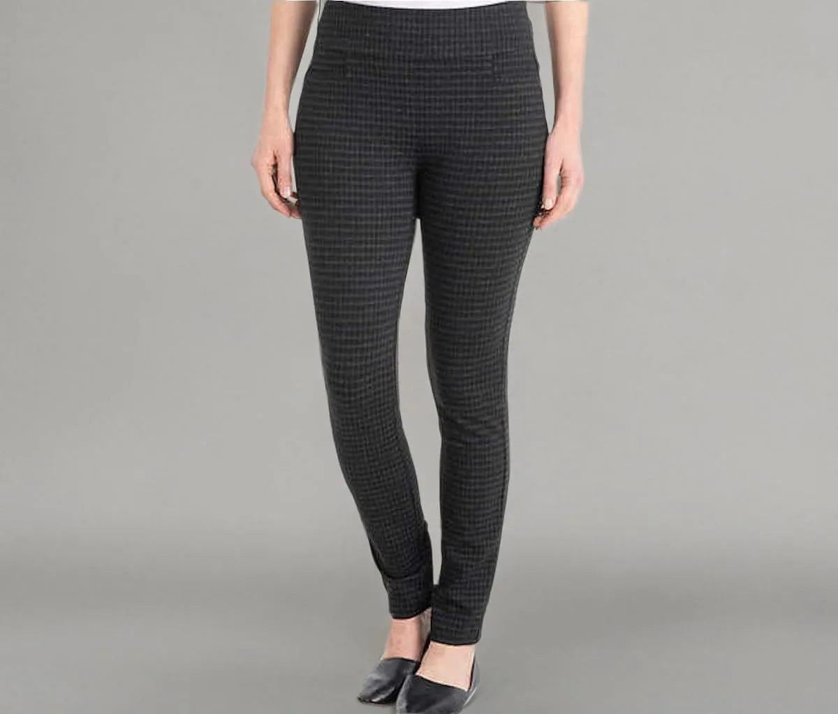 Dalia Women's Pull-On Ponte Pant with Built-in Tummy Control Panel