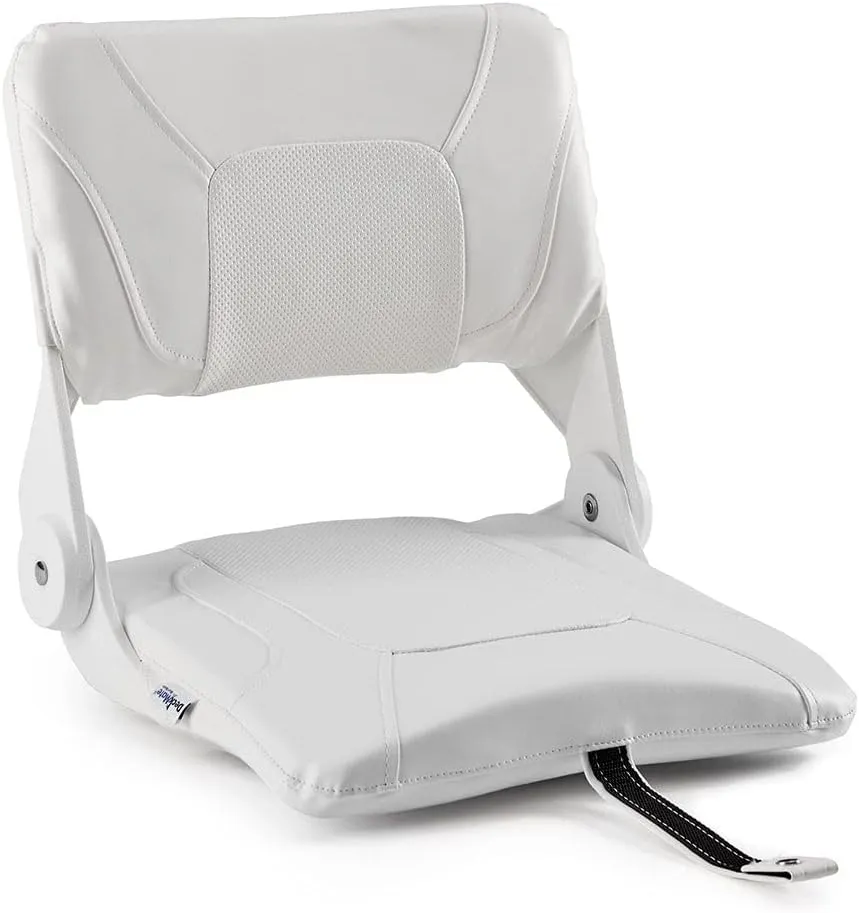 DeckMate Compact Folding Fishing Seat - White